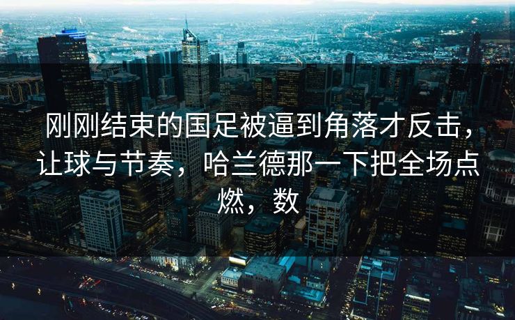 刚刚结束的国足被逼到角落才反击，让球与节奏，哈兰德那一下把全场点燃，数  第1张
