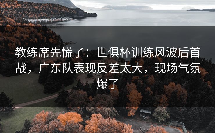 教练席先慌了：世俱杯训练风波后首战，广东队表现反差太大，现场气氛爆了  第1张